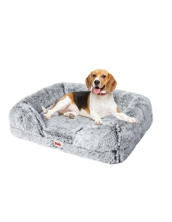 Medium Orthopedic Pet Bed in Light Grey