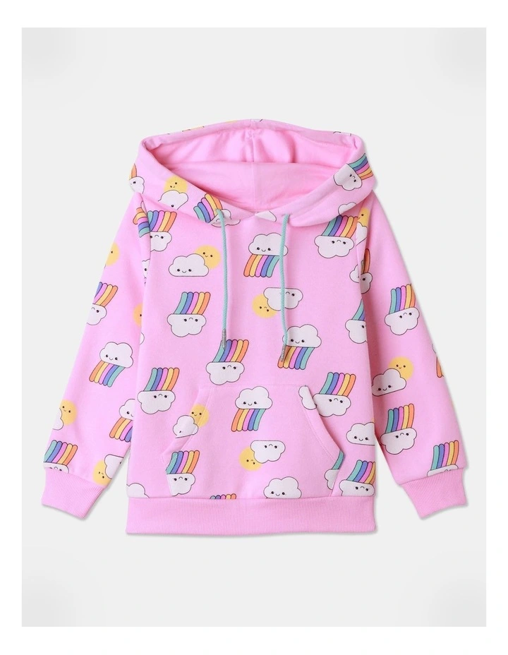 Essential Hooded Sweat Top in Pink