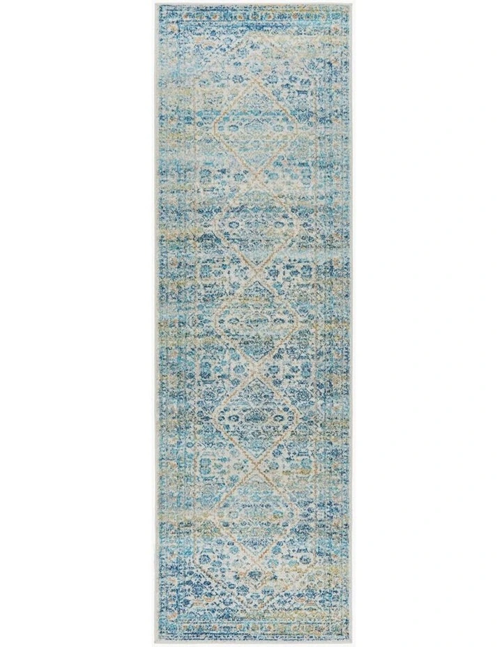 Evoke Duality Silver Transitional Runner Rug