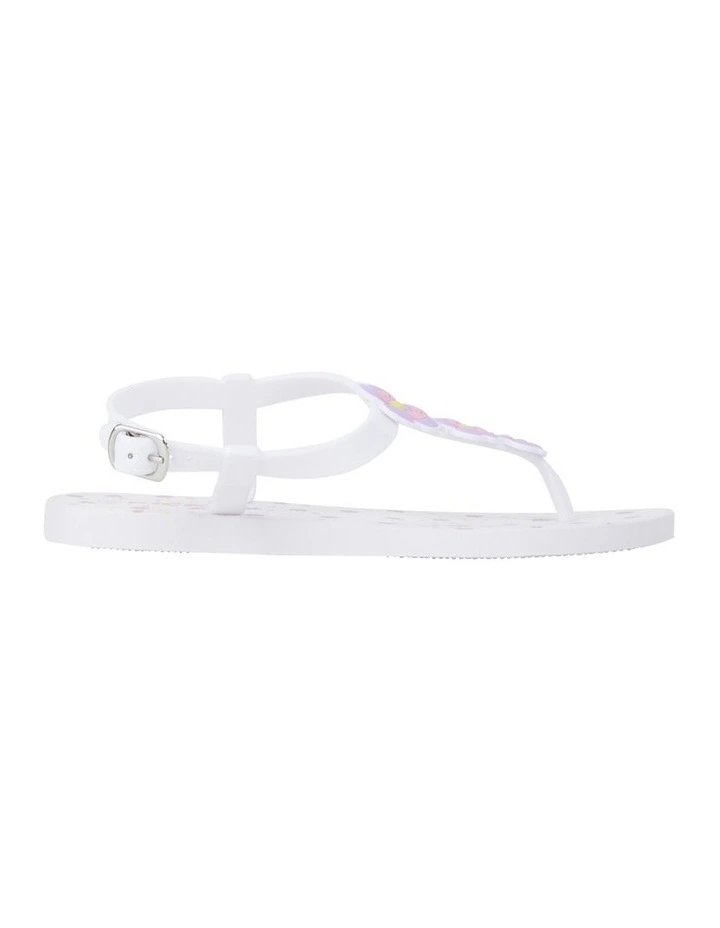 Khloe Violet Sandals in White