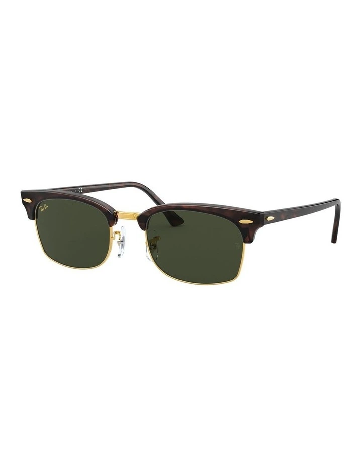 Clubmaster Square Legend Gold Brown RB3916 Sunglasses