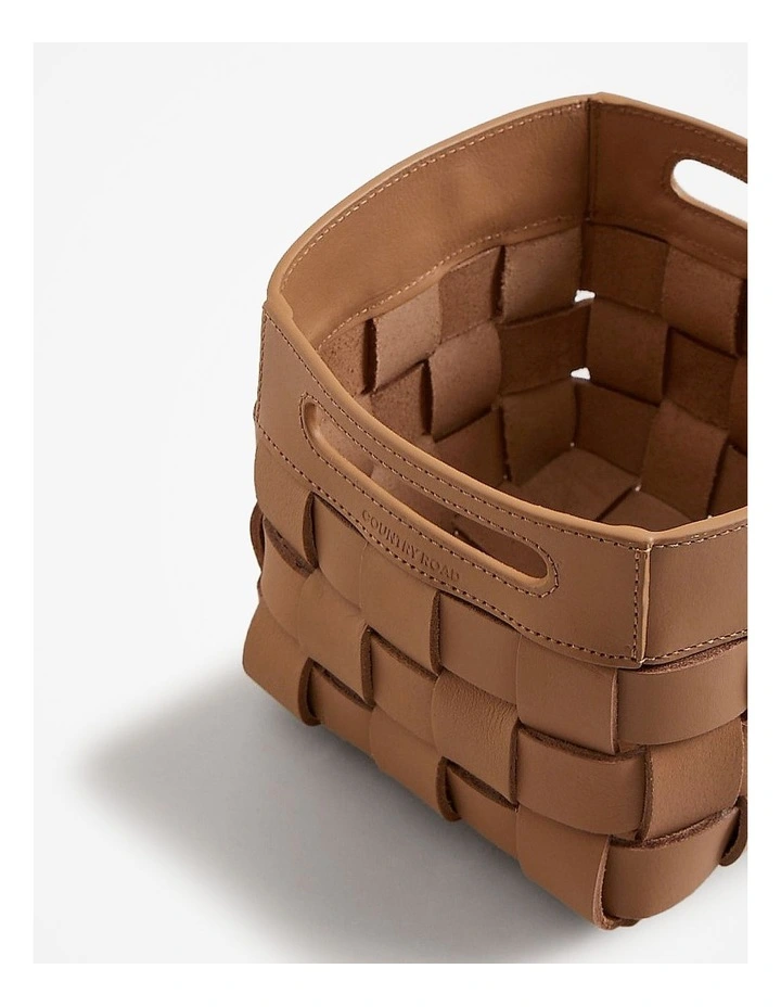 Lowa Extra Small Square Storage Basket in Biscuit