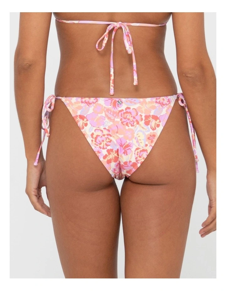 Rio Midi Side Tie Bikini Pant in Pink