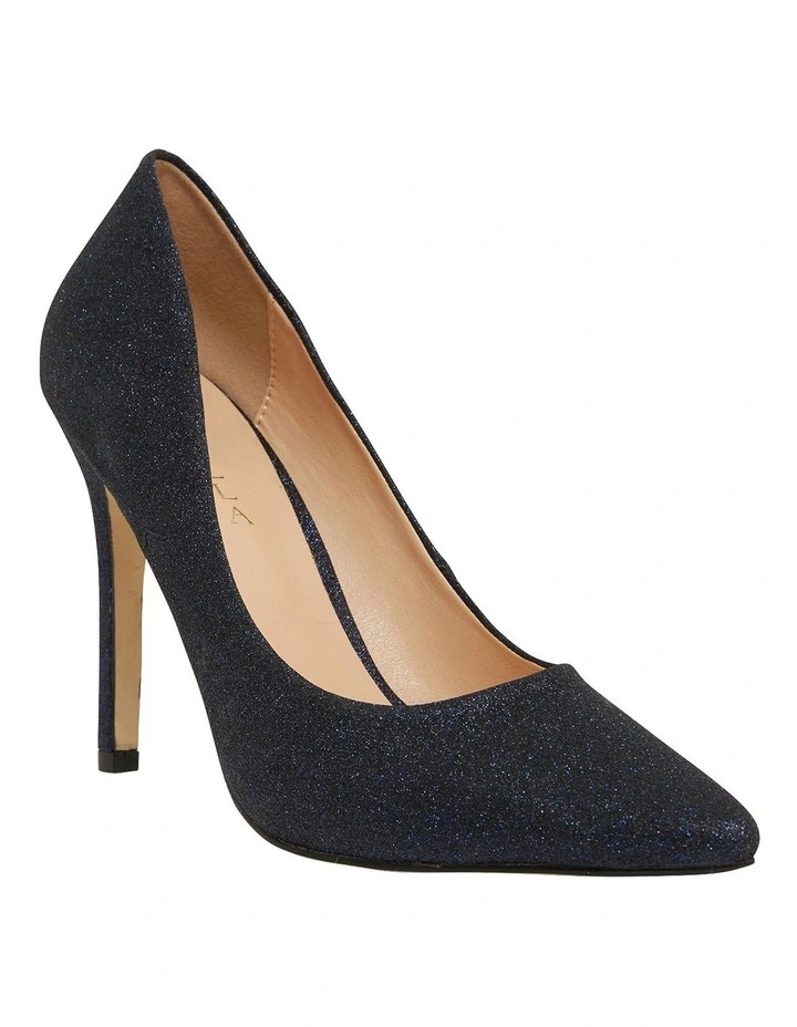 Harbour Heeled Shoes in Navy Glitter