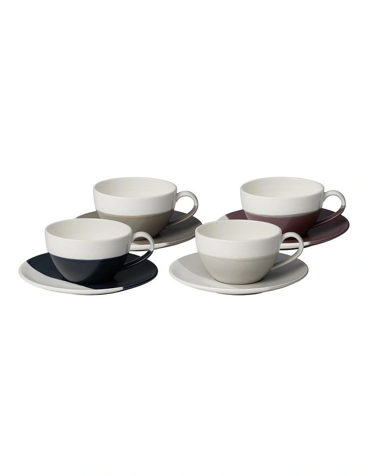 Coffee Studio 4pc Cap Cup & Saucer Set