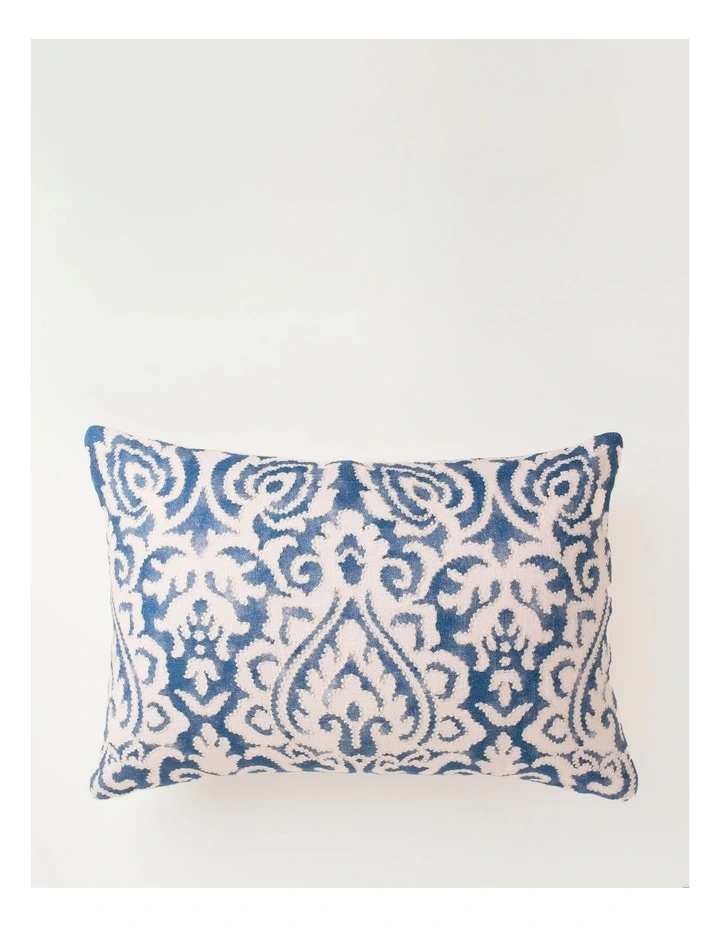 Rose Cushion in Navy