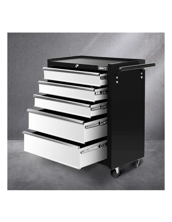 5 Drawer Trolley Toolbox in Grey