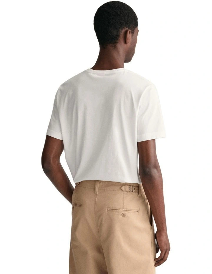 Regular Shield T-shirt in White