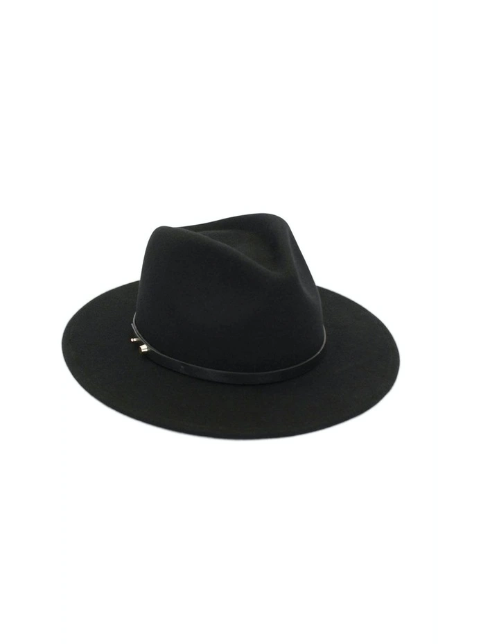Oslo Fedora Hat in Black