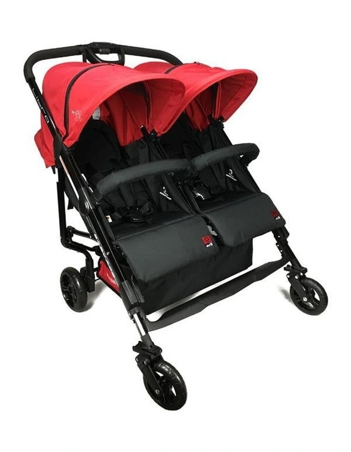 Baby Ace Libra Twin Stroller Red