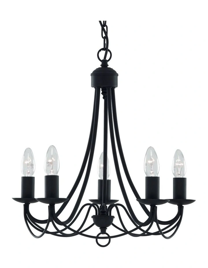 Zanzibar Chandelier Light Black