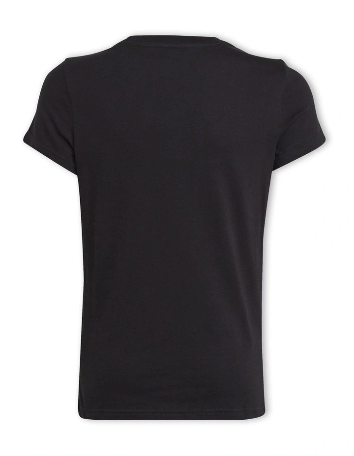 Essentials Big Logo Cotton T-Shirt in Black