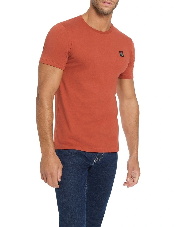 Marcs Badge Tee in Redwood