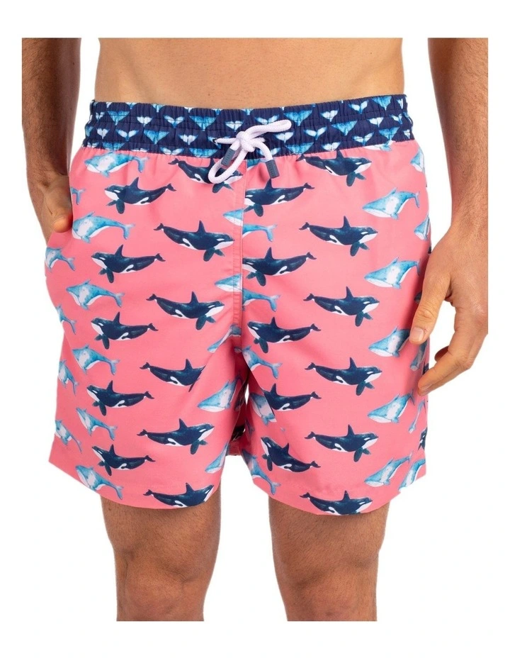 Whale Boardshorts in Pink