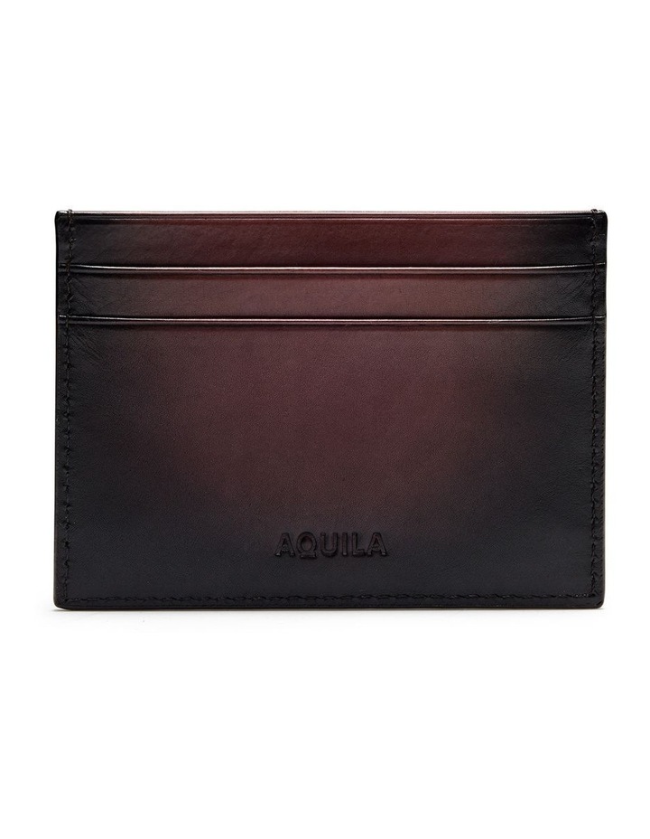 Archie Leather Card Holder in Brown
