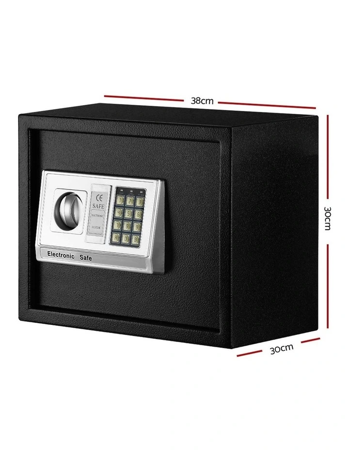 Electronic Digital Security Box 20L In Black Black