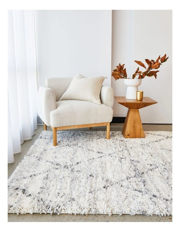 Moonlight Astro Shadow Rug in White