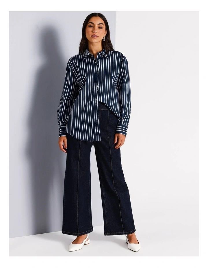 Organic Cotton Shirt in Navy