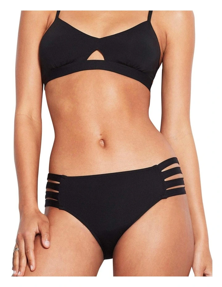 Multi Strap Hipster Pant Brief In Black