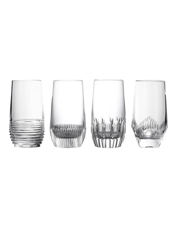 Mixology Hiball 430ml, Mixed Set of 4