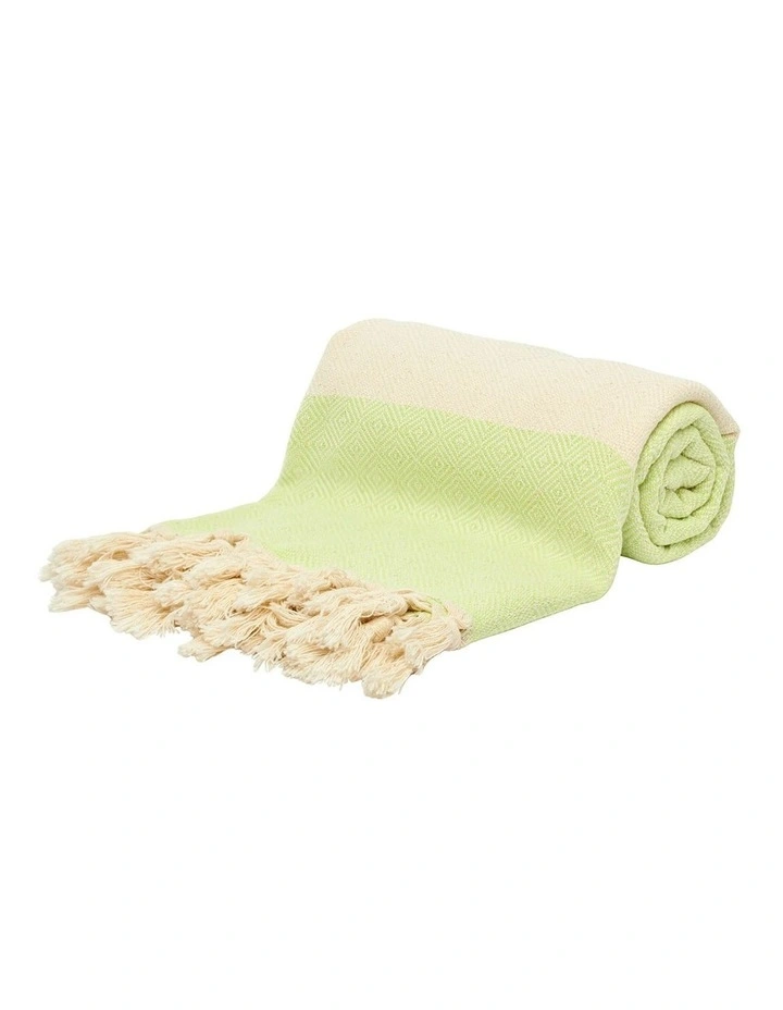 Turkish Towel in Neon Green