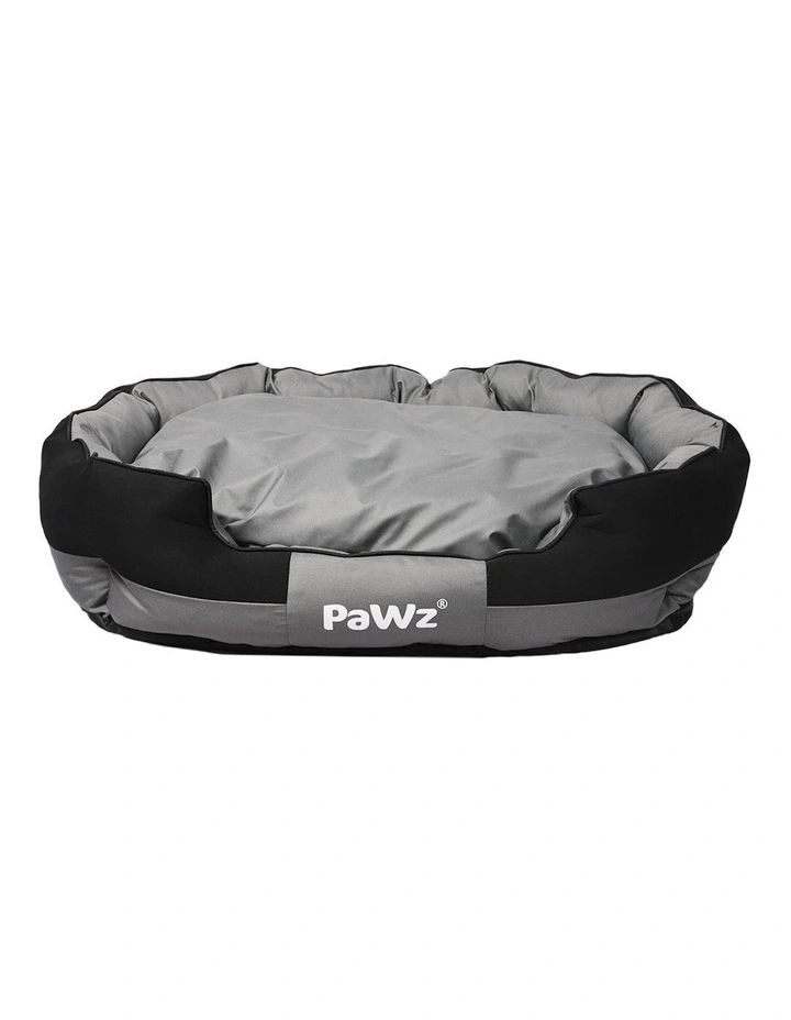 Large Waterproof Pet Bed in Grey/Black