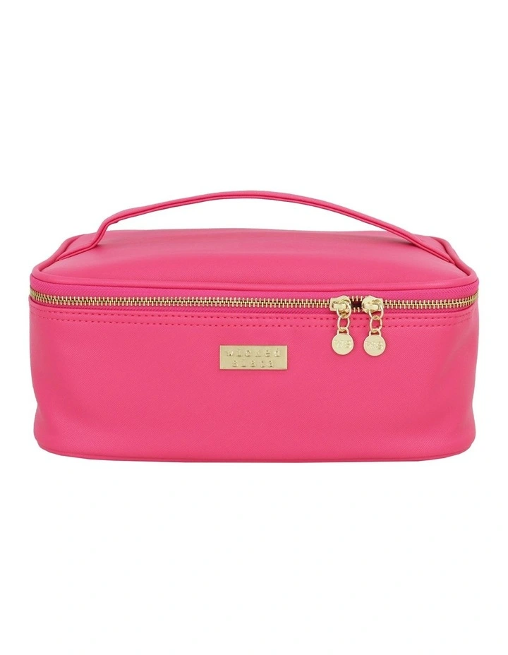 Premium Medium Beauty Case In Hot Pink