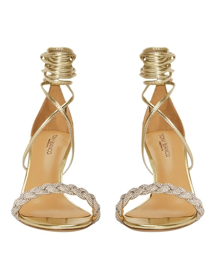 Henley Heels in Gold Nappa