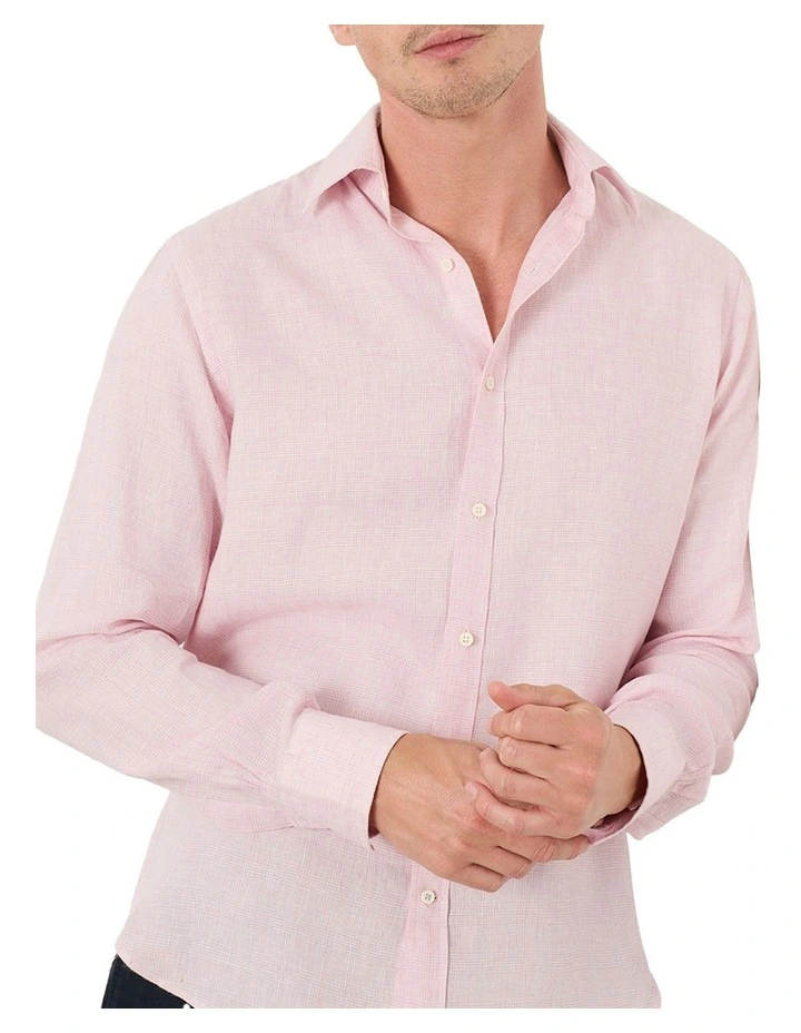 Mattarella Linen Shirt in Pink