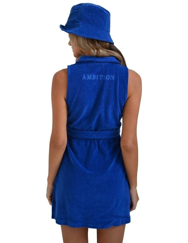 Organic Cotton Short Dress in Blue