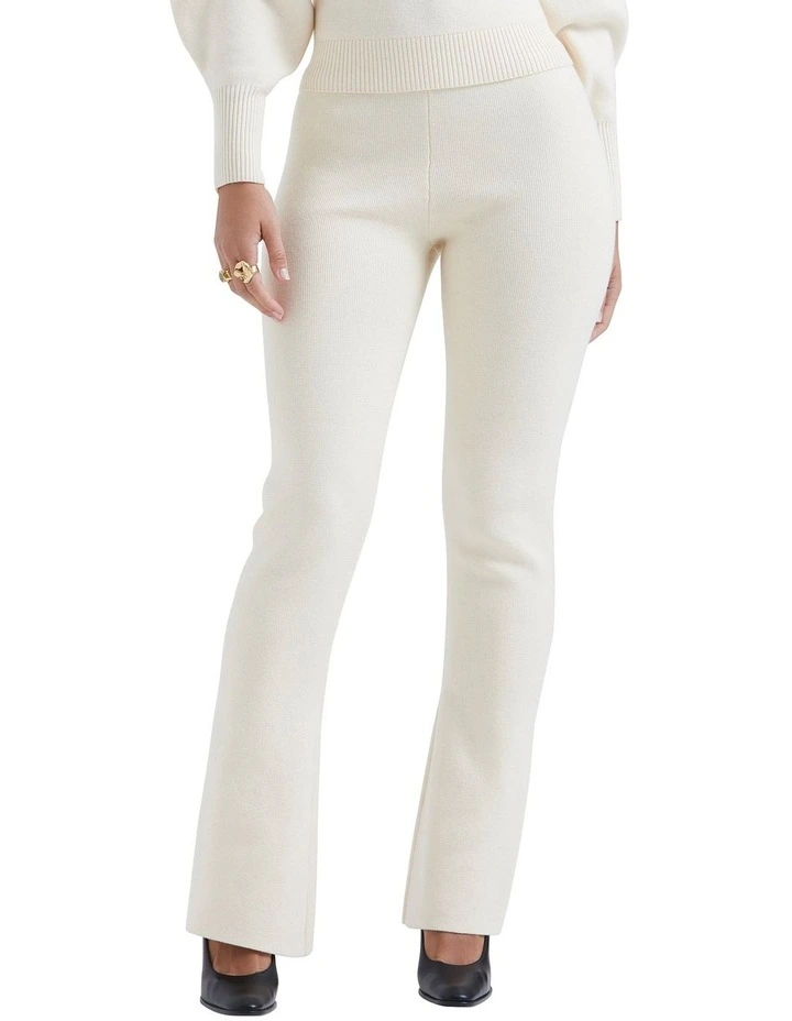 Nereida Cashmere Blend Trousers in Cream