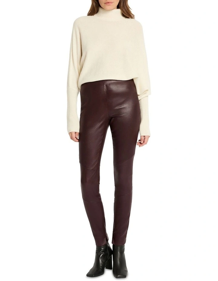 Off My Mind Zipper Leggings in Purple