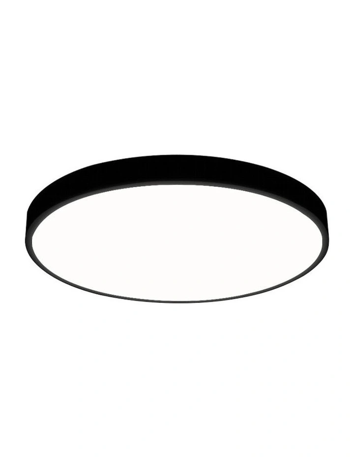 3-Colour Ultra-Thin 5cm 36W LED Ceiling Light in Black