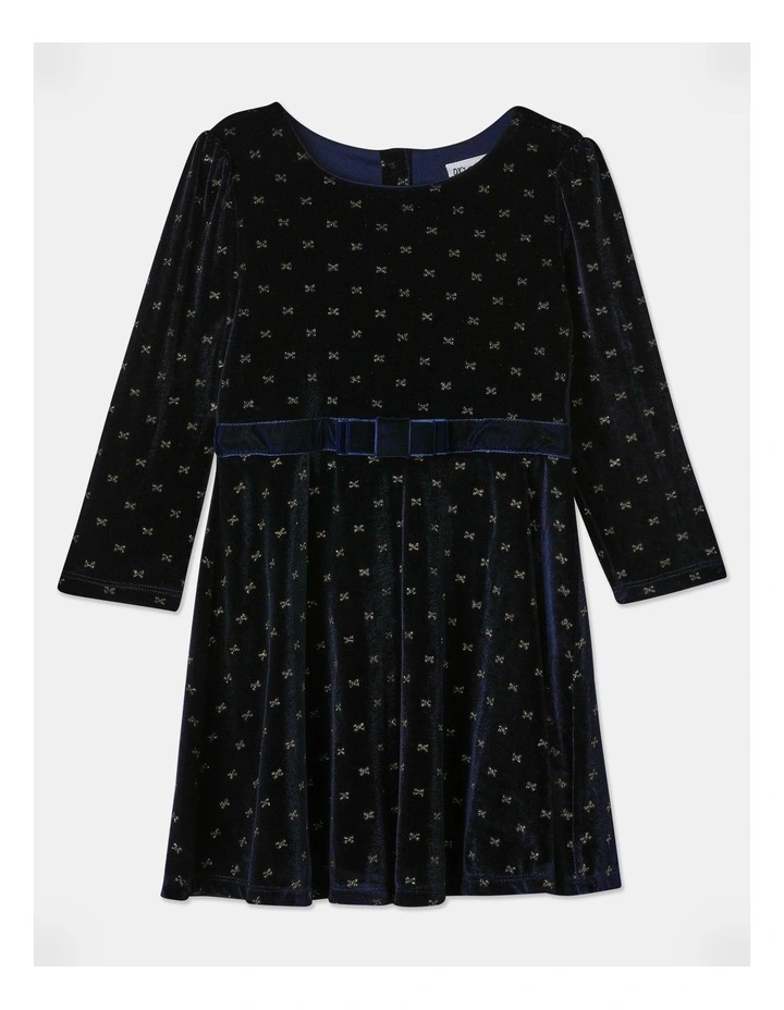 Ariana Skater Dress In Navy Junior