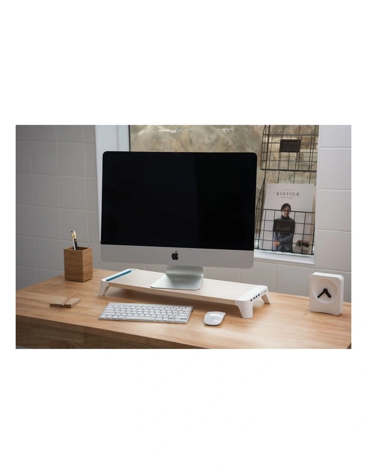 Pallo Woody Fast Charging Hub Monitor Stand