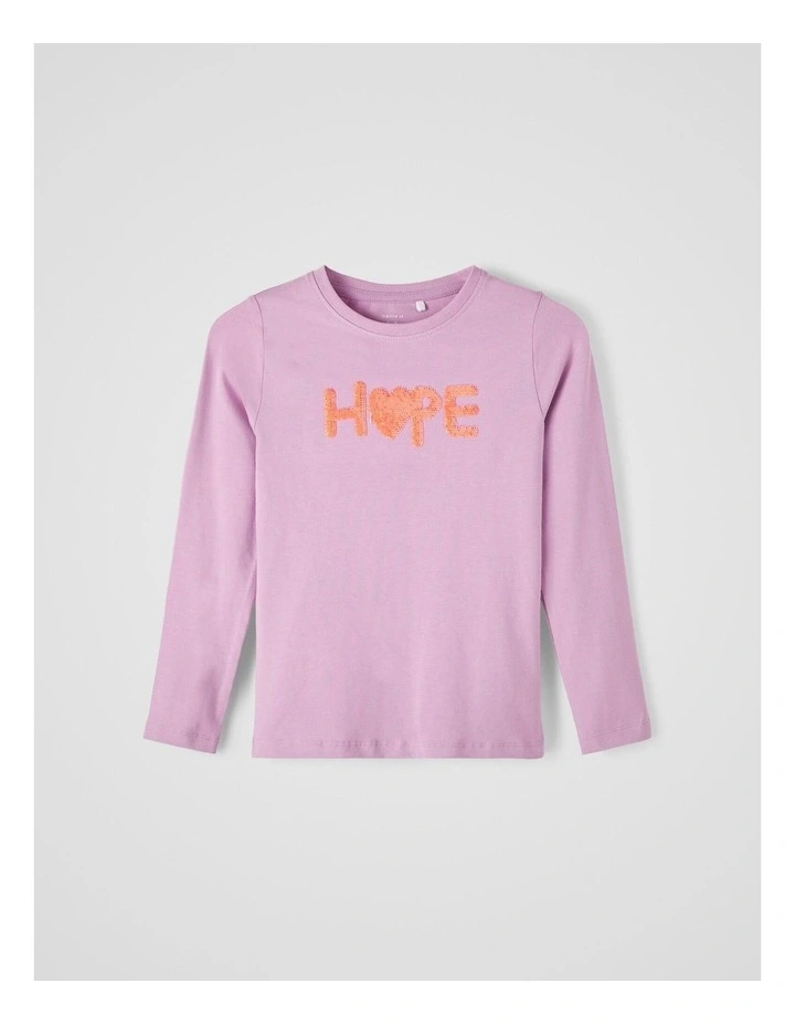 Hope Long Sleeve Top in Violet Tulle
