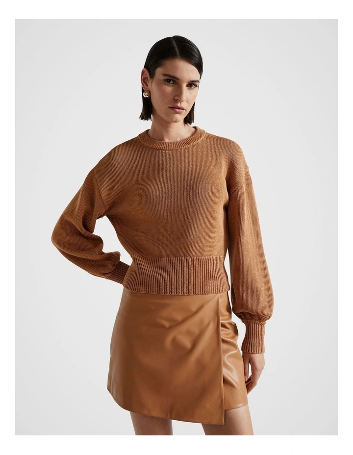 Cotton Rib Easy Knit in Fudge