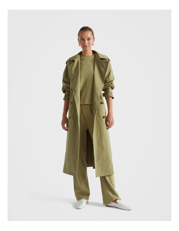 Classic Trench Coat in Pistachio