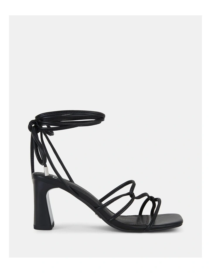Uray Strappy Sandals in Black