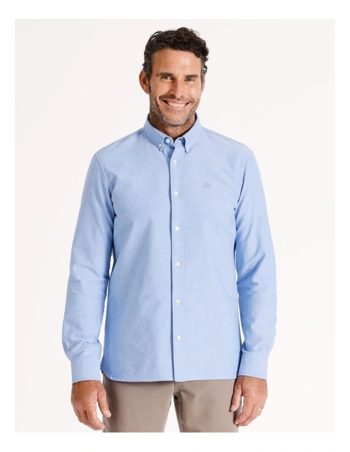 Payne Oxford Long Sleeve Shirt in Light Blue