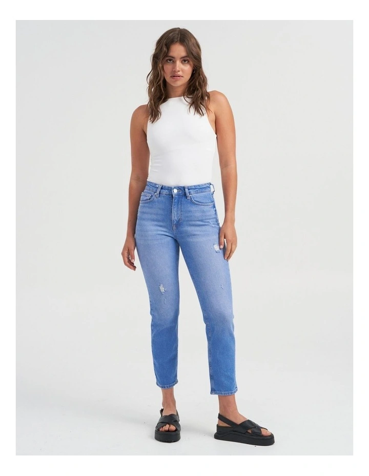 Emily High Waisted Jeans in Light Blue
