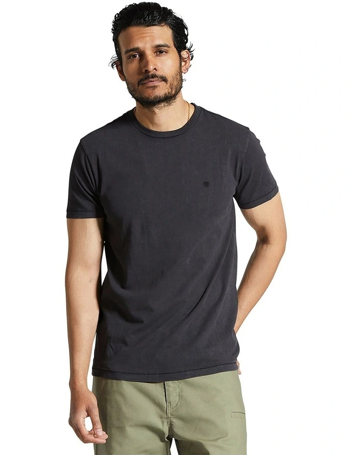 Vintage Reserve Short Sleeve Tee in Black