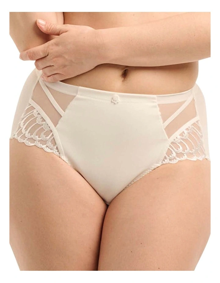 Narcisse Plus Size High Waist Shaping Brief in Ivory