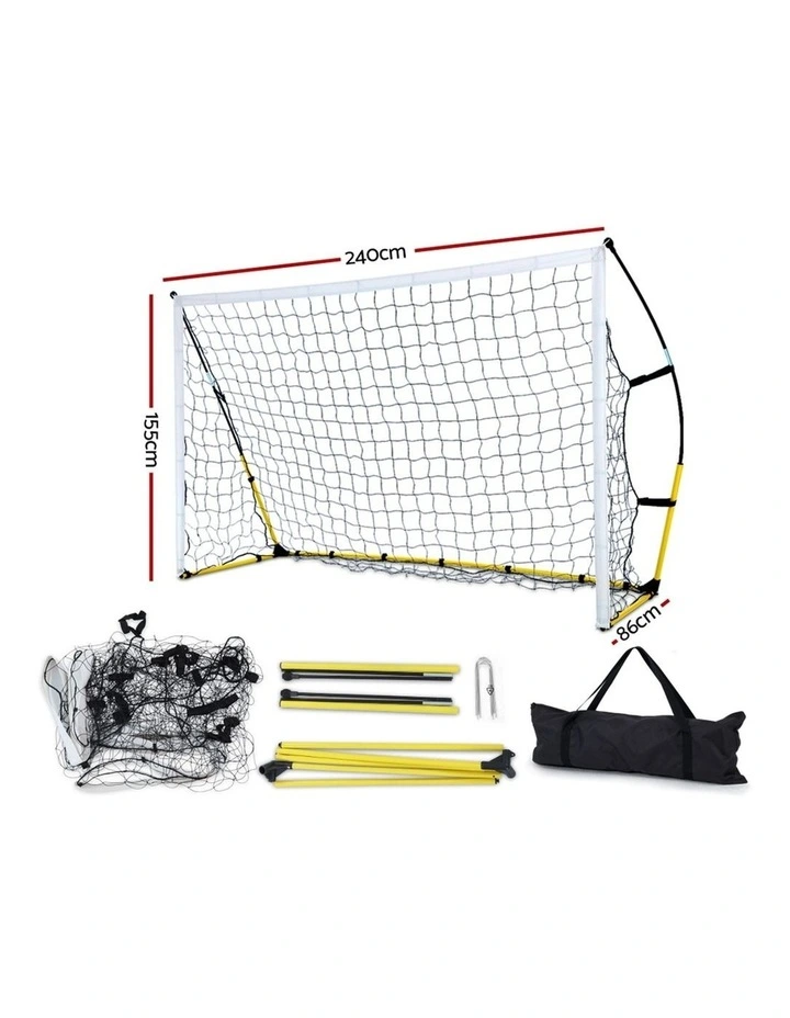 240x155x86cm Portable Kids Soccer Football Goal Net