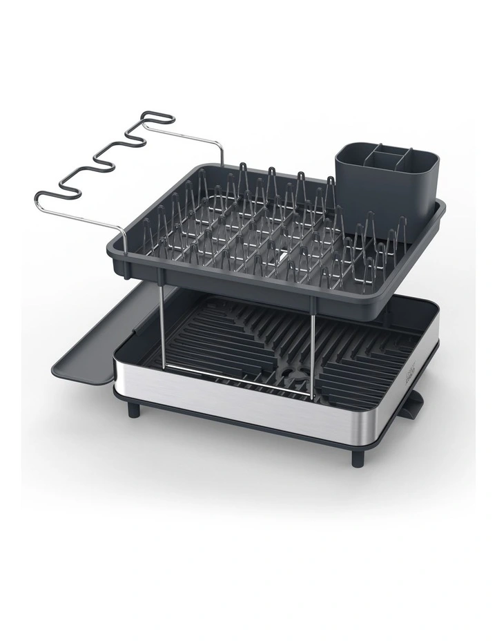 Excel Steel 2 Tier Dish Rack in Grey