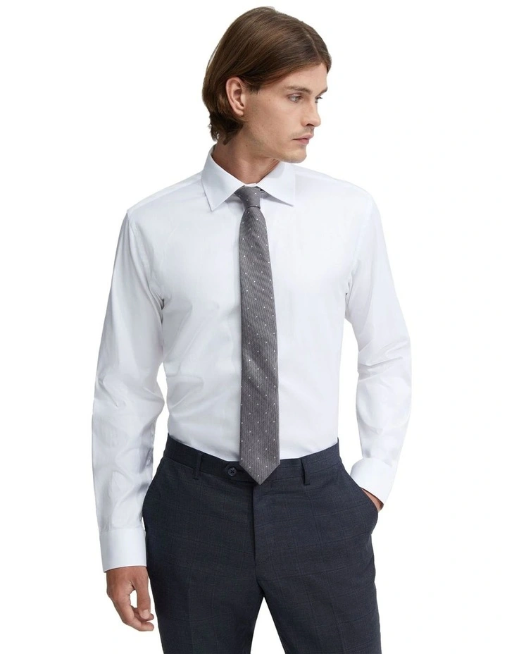 Islington Luxury Fine Twill Shirt in White