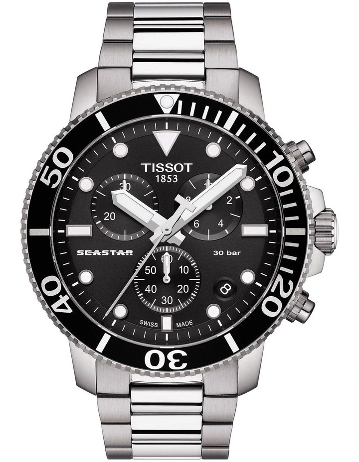 Seastar 1000 Chronograph T1204171105100 Watch in Black