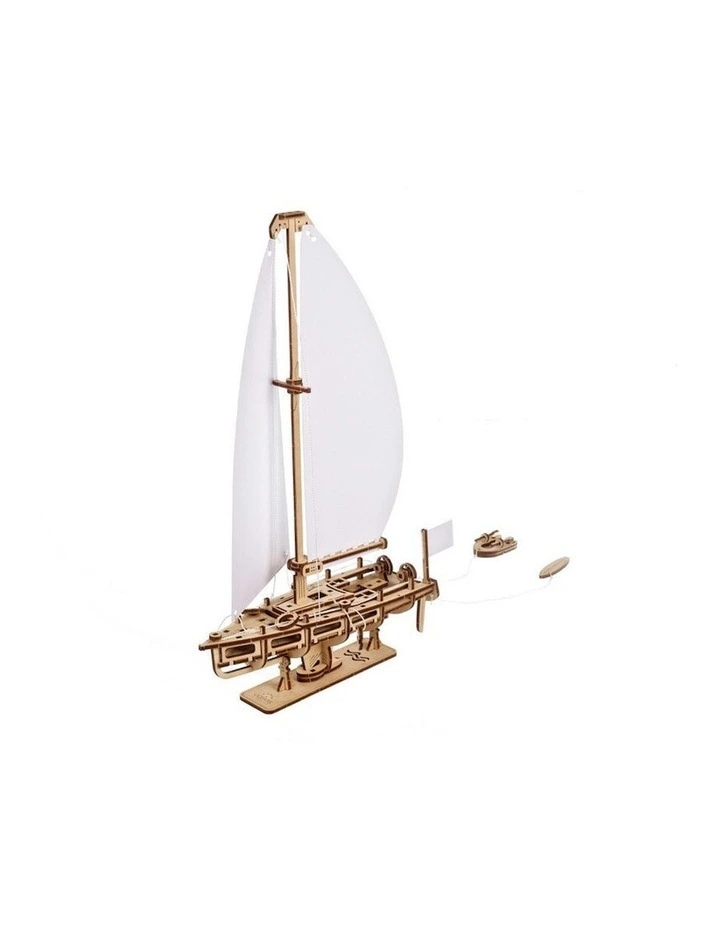 U-Fidgets Ocean Beauty Yacht Mechanical DIY Wooden 3D Puzzle 95 Piece