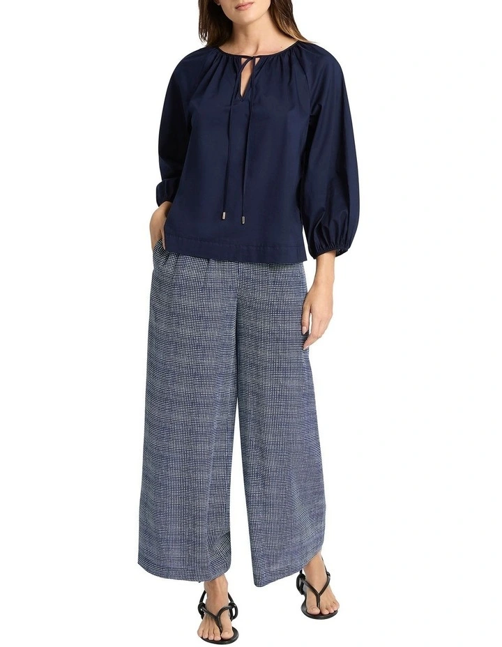 Soheil Voile Blouse in Midnight