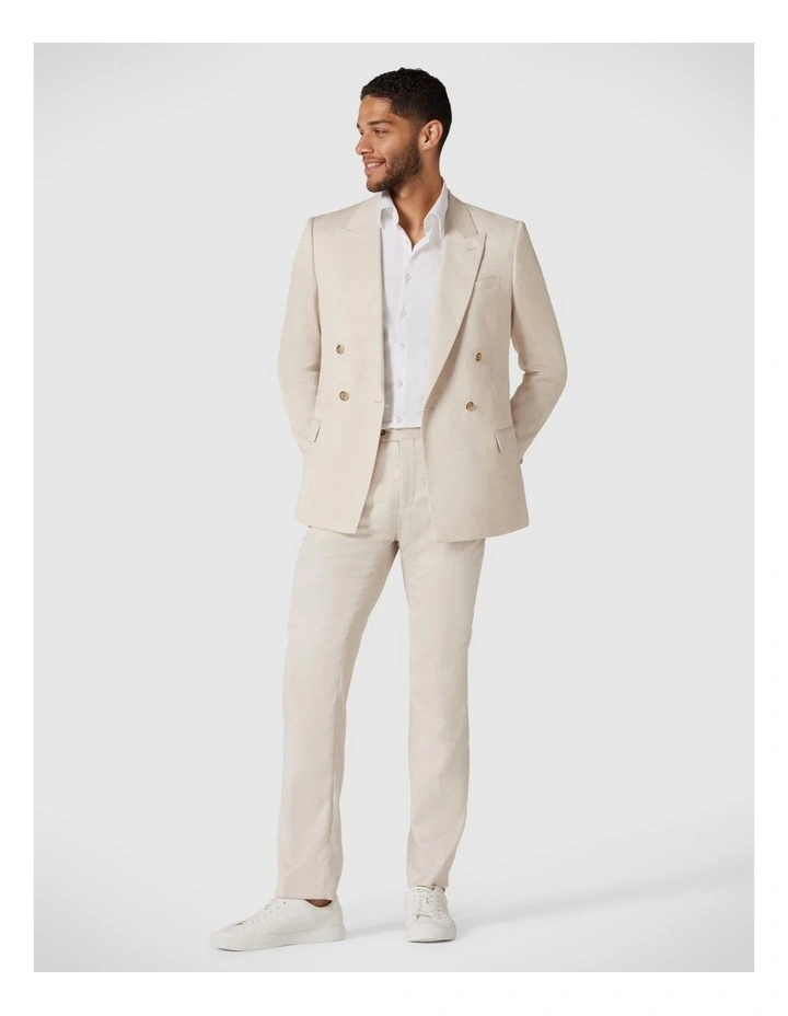 Regular Stretch Tailored Fashion Pant in Natural